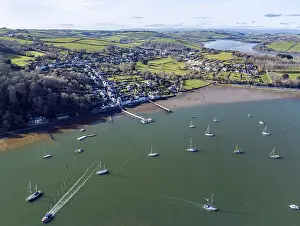 England Landscape Photography Prints: Dittisham and River Dart, Devon