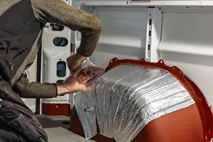 Images Dated 30th May 2024: Aluminium Butyl Mats Noise Insulation Print