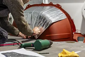 Images Dated 30th May 2024: Aluminium Butyl Mats Noise Insulation Print