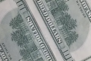Close Up Currency Prints: Detail of US dollar banknotes