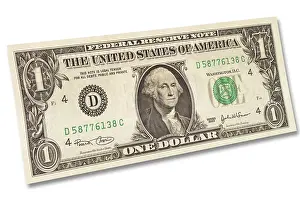 One Dollar Bill Prints: One dollar bill, front side
