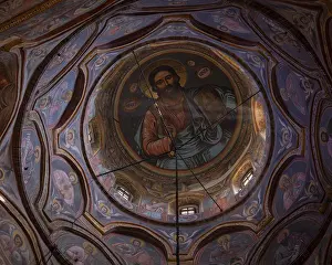 Christian Faith Architecture Prints: The dome inside Golia Monastery
