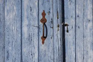 Empty Wooden Structure Prints: Door detail