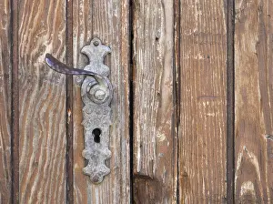 Wooden Door Lock Prints: Door lock
