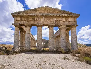 Prints of Doric temple of the Elymians of Segesta, Province of Trapani, Sicily, Italy Trapani Prints: Doric Temple of Segesta Print, Sicily, Italy