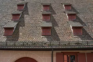 Uninhabited German Buildings Prints: Dormer windows on the former barn