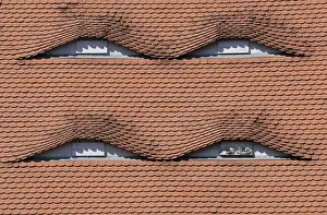 Prints of Dormers Shingle Architecture Prints: Dormer Window Print - Architectural Detail