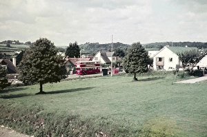 Public Transport UK Prints: Double-decker bus Goodrington, Devon, England, United Kingdom September 1960