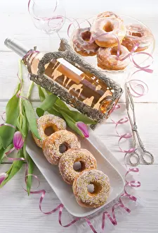 Empty Bakery Display Case Prints: Doughnut