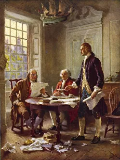 Benjamin Franklin Prints: Drafting the Declaration of Independence