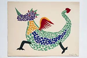 Figure Drawing Prints: Children's Drawing Print - 12 Year Old German Artist