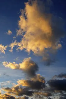 Dramatic Cloud Formation Prints: Dramatic cloud atmosphere in the evening sky