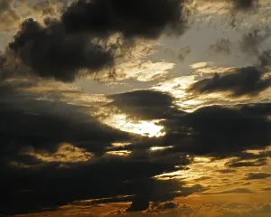 Atmospheric Exterior Views Prints: Dramatic cloud filled sky