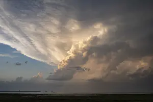 Cumulonimbus Clouds Prints: Dramatic cloud formation, cumulonimbus