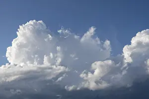 Weather Forecast Images Prints: Dramatic cloud formation, fast rising (cumulus) clouds