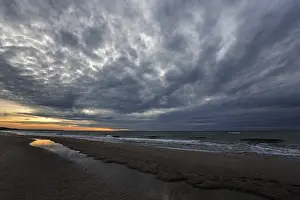 Evening Atmosphere In North Germany Prints: Dramatic clouds, evening light