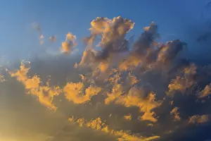 Colourful Evening Sky Prints: Dramatic clouds in the light of a sunset