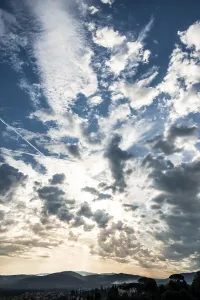 Evening Light In Tuscany Prints: Dramatic clouds in the sky, Florence