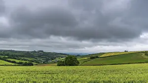 Deserted British Landscape Prints: Dramatic clouds and sky over Labrador Bay