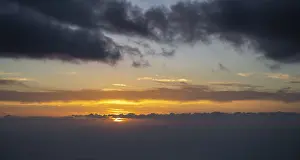 Atmospheric Evening Mood Prints: Dramatic clouds, sunset