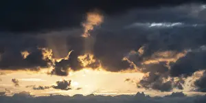 Dramatic Cloud Formation Prints: Dramatic clouds, sunset, Cyclades