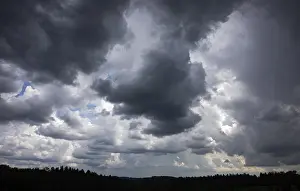 Dramatic Cloudscape Prints: Dramatic cloudscape with (cumulus) clouds
