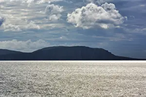 United Kingdom Coastal Region Prints: Dramatic cloudy sky over cliffs