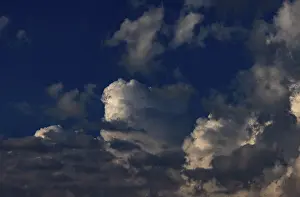 Dramatic Cloudy Skies Europe Prints: Dramatic cloudy sky with cumulus clouds