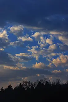 Dramatic Cloudy Sky Morning Print, Mondseeland, Austria