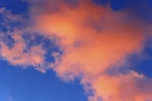 Northern Germany Landscape Photography Prints: Dramatic evening sky with red clouds at sunset