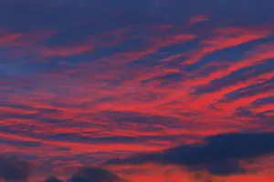 Northern Europe Evening Atmosphere Prints: Dramatic evening sky at sunset
