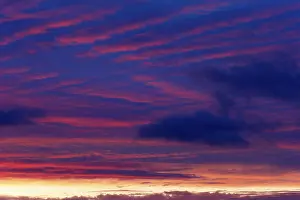 Central European Sunset Prints: Dramatic evening sky at sunset