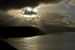 Travel Photography Faroes Prints: Dramatic light mood, cloudy sky