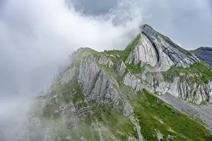 Bernese Alps Landscape Prints: Dramatic mountain landscape with clouds