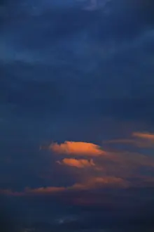 Upper Austria Cloudscape Prints: Dramatic red cloudscape at dusk