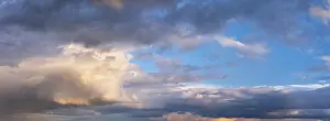 Dramatic Thunderstorm Clouds Prints: Dramatic thunderclouds in the evening light