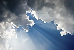 Cloudy Skies Landscape Prints: Dramatically clouded sky
