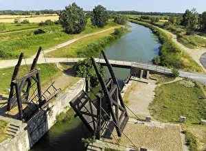 Bouches Du Rhone Department Prints: Drawbridge of the Montcalde Scheuse