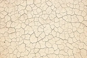 Deserted Landscape Image Prints: Dried, broken soil, background image
