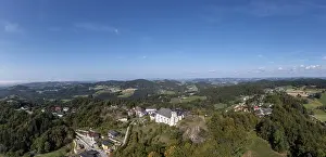 Oberosterreich High Angle Shot Prints: Drone image, Sankt Thomas am Blasenstein