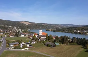 Aerial Landscape Photography In Austria Prints: Drone image, view of Gottsdorf