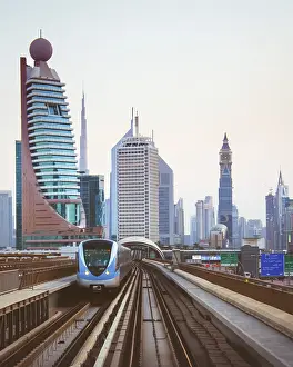 Street Art Prints: Driverless Dubai Metro Train Print, October 2022