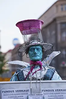 Central Europe Travel Images Prints: Dummy with turquoise face