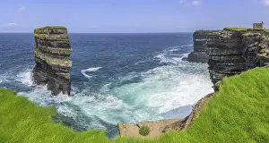 County Mayo Attractions Prints: Dun Briste Sea Stack at Downpatrick Head