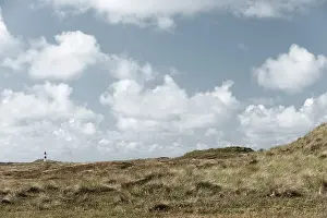 North Sea Island Prints: Dune landscape and lighthouse at Ellenbogen