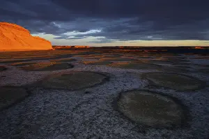 Cloudy Evening Sky Prints: Dusk with clouds at Punta Pardelas