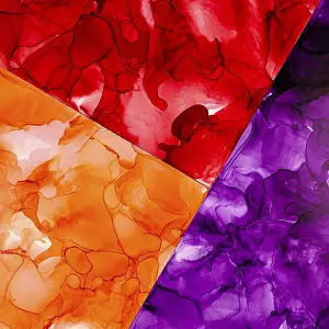 Abstract Art Background Prints: A dynamic blend of red, orange