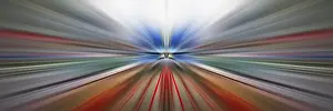 Stormy Atmosphere Prints: Dynamic lines of light. Light from central point