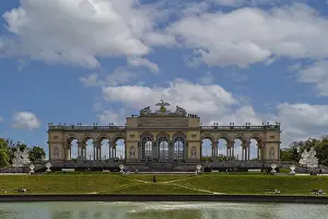 Schonbrunn Palace Park Vienna Prints: Early Classicist collonade Gloriette