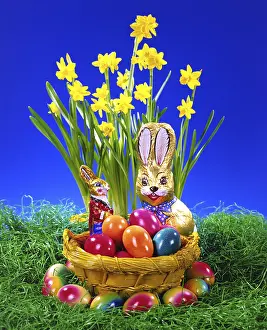 Chocolate Easter Bunny Prints: Easter bunny made of chocolate